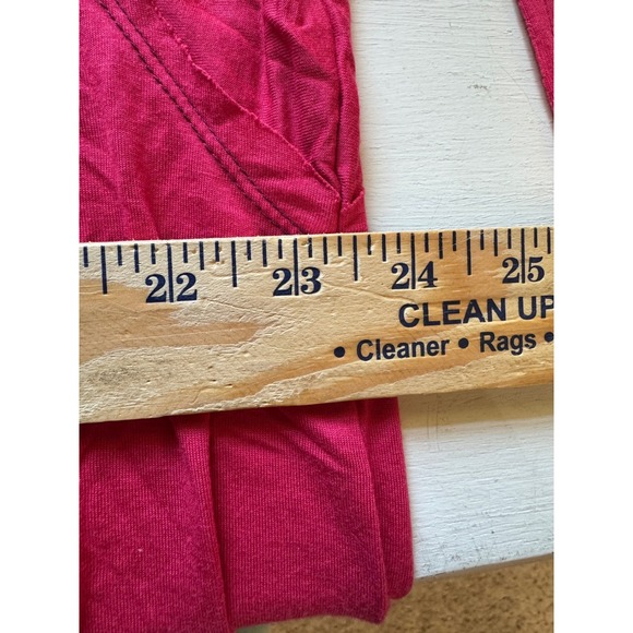 Umgee Tunic Top Women Small Bleach Tie Dye Long Sleeve Knit Casual Plum Pink NWT - Picture 9 of 9